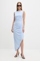 HUGO sukienka Kuzella-1 50558218 niebieski SS26
