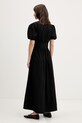 Odjeća HUGO haljina A-kroja od pamuka Kodela 50559524 crna