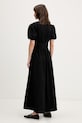 Odjeća HUGO haljina A-kroja od pamuka Kodela 50559524 crna