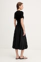 Odzież DKNY sukienka bombka z wiskozy P6AUAB70 czarny