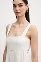 Dkny vestito con lino beige DJ6D9174
