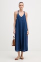 Dkny sukienka bawełniana DJ6D9188 niebieski SS26
