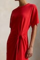 Polo Ralph Lauren sukienka z lyocellu LYOCELL-KNT-DRESSES czerwony 211B26450001