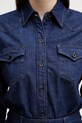 A.P.C. sukienka jeansowa Robe Chemise Western granatowy COHMJ.F35250