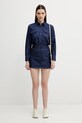 A.P.C. sukienka jeansowa Robe Chemise Western COHMJ.F35250 granatowy