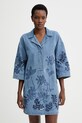 MUNTHE sukienka jeansowa BELLAR casual niebieski 261130626113