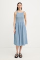 Levi's sukienka babydoll bawełniana MONACO COTTON niebieski 005HZ
