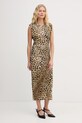 Lola Casademunt sukienka drapowana beżowy LS2616152