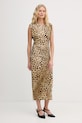Lola Casademunt sukienka drapowana beżowy LS2616152