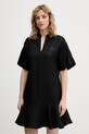 Karl Lagerfeld sukienka z lnem B2W13028 czarny SS26
