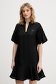 Karl Lagerfeld sukienka z lnem B2W13028 czarny SS26