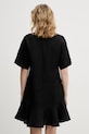Odzież Karl Lagerfeld sukienka z lnem B2W13028 czarny