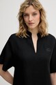 Karl Lagerfeld sukienka z lnem czarny B2W13028