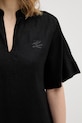 Karl Lagerfeld sukienka z lnem B2W13028 czarny