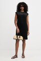 Karl Lagerfeld sukienka z wiskozą B2W13033 czarny SS26