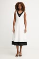 Karl Lagerfeld šaty s lyocellem bílá B2W13026