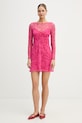 Never Fully Dressed sukienka NFDDR3210 różowy SS26