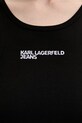 Karl Lagerfeld Jeans sukienka letnia bawełniana z elastanem B2W13046 czarny
