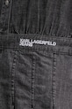 Karl Lagerfeld Jeans šaty s rozšíreným strihom rifľové B2W13053 sivá