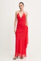 Bardot sukienka czerwony 59760DB4