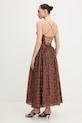 Odzież Bardot sukienka 59786DB3 brązowy