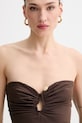 Bardot sukienka brązowy 60310DB
