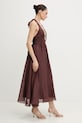 Bardot sukienka brązowy 60361DB