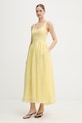 Bardot sukienka princeska z bawełną 60309DB żółty SS26