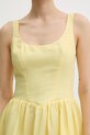 Bardot sukienka princeska z bawełną 60309DB żółty