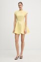 Bardot sukienka rozkloszowana z wiskozą 60382DB żółty SS26
