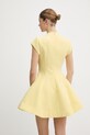 Odzież Bardot sukienka rozkloszowana z wiskozą 60382DB żółty