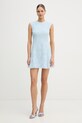 Rotate sukienka rozkloszowana 1155262000 niebieski SS26