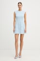 Rotate sukienka rozkloszowana 1155262000 niebieski SS26