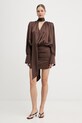 Rotate Sukienka 1159082037 brązowy SS26