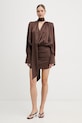 Rotate Sukienka 1159082037 brązowy SS26