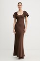 Rotate sukienka brązowy 1159062037