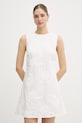 Rotate sukienka bawełniana biały 115559400
