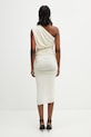 Clothing Rick Owens Lilies Avra plain asymmetrical dress with viscose LI01F7565.CVI beige