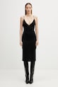 Rick Owens Lilies rochie de vară din vâscoză negru LI01F7567.RV