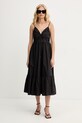 MICHAEL Michael Kors sukienka bawełniana MS683DHKLZ czarny SS26