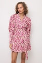 Bizuu sukienka bawełniana GEORGINA różowy GEORGINA.MULTIKOLOR