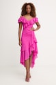 Morgan sukienka rozkloszowana różowy RJOLIE
