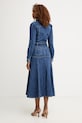 Odzież Morgan sukienka rozkloszowana jeansowa RBIMA granatowy