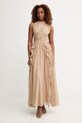 Morgan sukienka drapowana beżowy RFLAM