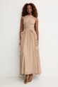 Morgan sukienka drapowana RFLAM beżowy SS26
