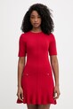 Morgan sukienka z wiskozy czerwony RMANOE