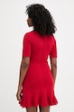 Ρούχα Morgan φόρεμα με βισκόζη RMANOE κόκκινο