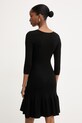 Odzież Morgan sukienka sweterkowa z wiskozą RMLIKE czarny