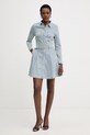 Morgan sukienka koszulowa jeansowa RODEX niebieski SS26