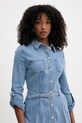 Morgan sukienka koszulowa jeansowa niebieski RODEX